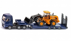 Модель грузовика MAN с фронтальным погрузчиком JCB 1:87 (Siku, 1790)